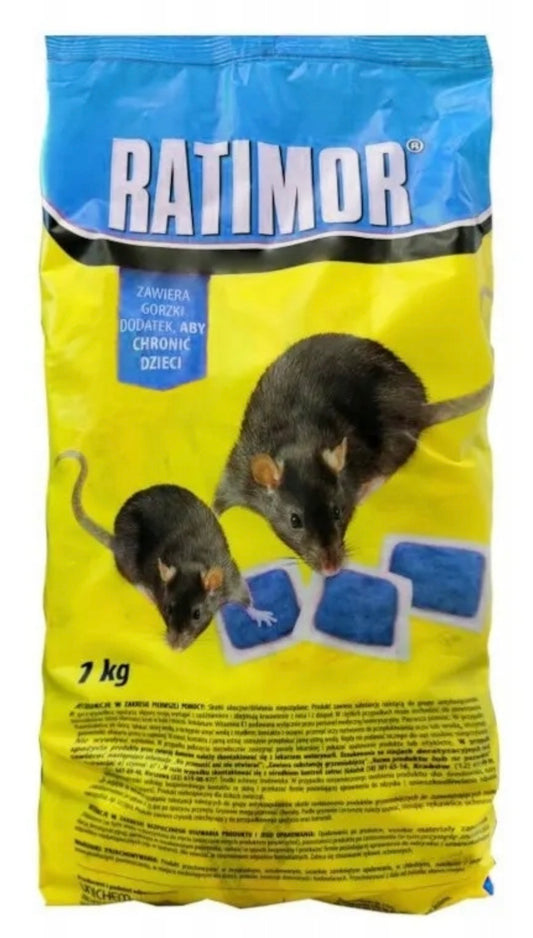 Ratimor Pasta 1 kg – Muizen- en Rattengif met Brodifacoum